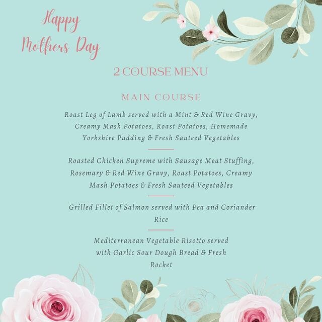 Wondering what to do for Mum this Mother’s Day?🌷

Why not treat her to a delicious 2 course meal, with a FREE GIFT! We still have spaces available for all the family to come down and enjoy this beautiful menu.✨

For more information and to book go to: https://www.ibookedonline.com/wycombe-heights-golf-centre/events/mothers-day-wycombe-heights or speak to our friendly events team on 01494 816686, ext 2.

#mothersday #bucksevents #wycombeevents #wycombemums #wycombegolfcourse #mothersdaylunch2018